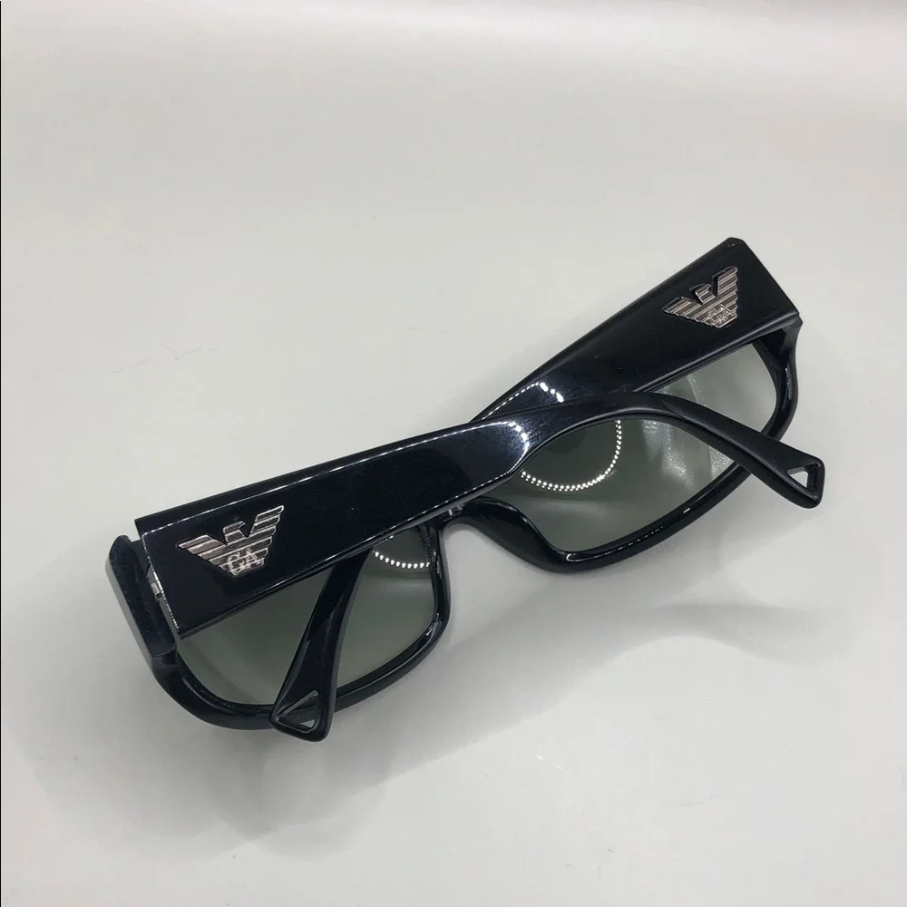 Emporio Armani EA 9332/S Black Y2K Sunglasses Shield Style UNISEX Italy.